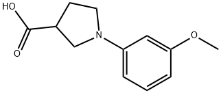 1-(3-METHOXYPHENYL)PYRROLIDINE-3-CARBOXYLICACID 结构式