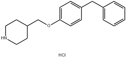 4-[(4-BENZYLPHENOXY)METHYL]PIPERIDINEHYDROCHLORIDE Struktur