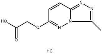 (3-METHYL-[1,2,4]TRIAZOLO[4,3-B]PYRIDAZIN-6-YLOXY)-ACETIC ACID HYDROCHLORIDE Structure