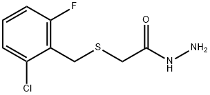 2-[(2-CHLORO-6-FLUOROBENZYL)THIO]ACETOHYDRAZIDE Structure