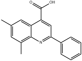 6,8-DIMETHYL-2-PHENYLQUINOLINE-4-CARBOXYLIC ACID Struktur