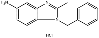 1-BENZYL-2-METHYL-1H-BENZOIMIDAZOL-5-YLAMINEDIHYDROCHLORIDE Structure