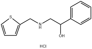 1-PHENYL-2-[(THIOPHEN-2-YLMETHYL)-AMINO]-ETHANOLHYDROCHLORIDE Structure