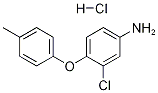 3-CHLORO-4-(4-METHYLPHENOXY)ANILINE HYDROCHLORIDE Structure