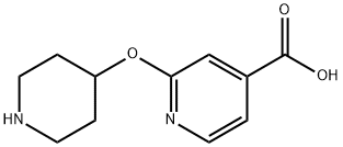 2-(piperidin-4-yloxy)isonicotinic acid Structure