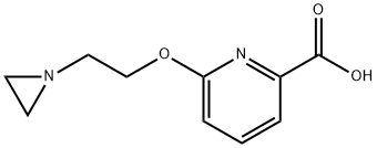 6-(2-aziridin-1-ylethoxy)pyridine-2-carboxylic acid Struktur
