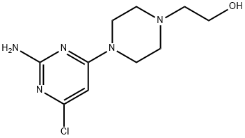 2-[4-(2-amino-6-chloro-4-pyrimidinyl)piperazino]-1-ethanol