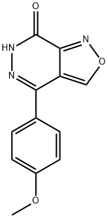 4-(4-メトキシフェニル)イソキサゾロ[3,4-D]ピリダジン-7(6H)-オン 化学構造式