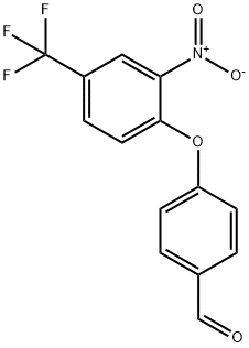 4-[2-Nitro-4-(trifluoromethyl)phenoxy]benzaldehyde 结构式