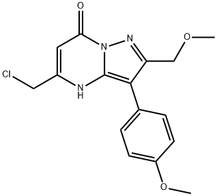 5-(Chloromethyl)-2-(methoxymethyl)-3-(4-methoxyphenyl)pyrazolo[1,5-a]pyrimidin-7( Structure