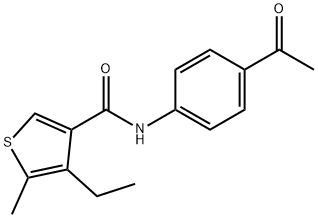 N-(4-Acetylphenyl)-4-ethyl-5-methylthiophene-3-carboxamide|N-(4-乙酰苯基)-4-乙基-5-甲基-噻吩-3-甲酰胺