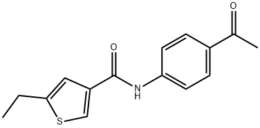 N-(4-Acetylphenyl)-5-ethylthiophene-3-carboxamide Structure