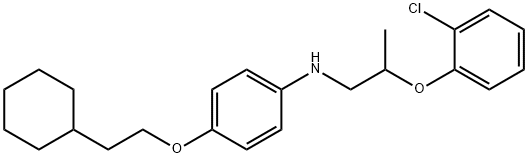 N-[2-(2-Chlorophenoxy)propyl]-4-(2-cyclohexylethoxy)aniline Structure