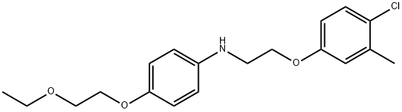 N-[2-(4-Chloro-3-methylphenoxy)ethyl]-4-(2-ethoxyethoxy)aniline Structure