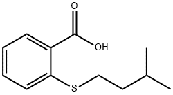 2-[(3-メチルブチル)チオ]安息香酸 化学構造式