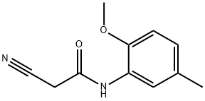 2-cyano-N-(2-methoxy-5-methylphenyl)acetamide Structure