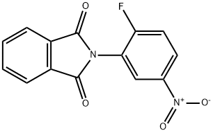 2-{2-fluoro-5-nitrophenyl}-1H-isoindole-1,3(2H)-dione 化学構造式