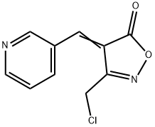 (4E)-3-(chloromethyl)-4-(pyridin-3-ylmethylene)isoxazol-5(4H)-one Struktur