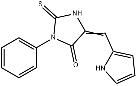 (5E)-2-mercapto-3-phenyl-5-(1H-pyrrol-2-ylmethylene)-3,5-dihydro-4H-imidazol-4-one|(5E)-2-MERCAPTO-3-PHENYL-5-(1H-PYRROL-2-YLMETHYLENE)-3,5-DIHYDRO-4H-IMIDAZOL-4-ONE