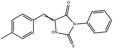 (5E)-2-mercapto-5-(4-methylbenzylidene)-3-phenyl-3,5-dihydro-4H-imidazol-4-one Structure