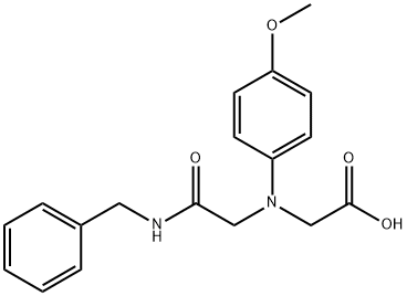 [[2-(benzylamino)-2-oxoethyl](4-methoxyphenyl)amino]acetic acid Structure