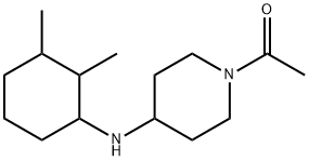 1-acetyl-N-(2,3-dimethylcyclohexyl)piperidin-4-amine Struktur