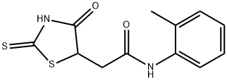 2-(2-mercapto-4-oxo-4,5-dihydro-1,3-thiazol-5-yl)-N-(2-methylphenyl)acetamide Struktur