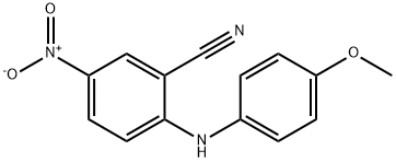 2-[(4-methoxyphenyl)amino]-5-nitrobenzonitrile Structure