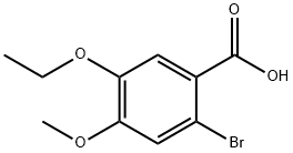 2-bromo-5-ethoxy-4-methoxybenzoic acid Structure