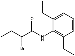 2-ブロモ-N-(2,6-ジエチルフェニル)ブタンアミド 化学構造式