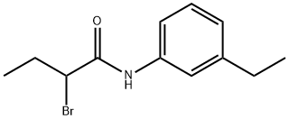 2-bromo-N-(3-ethylphenyl)butanamide Structure