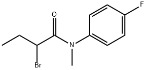 2-bromo-N-(4-fluorophenyl)-N-methylbutanamide Structure