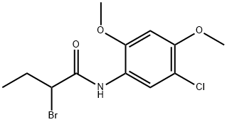 2-bromo-N-(5-chloro-2,4-dimethoxyphenyl)butanamide Structure