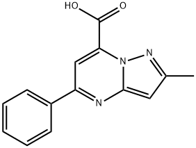 2-methyl-5-phenylpyrazolo[1,5-a]pyrimidine-7-carboxylic acid Structure