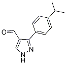 3-(4-isopropylphenyl)-1H-pyrazole-4-carbaldehyde Structure