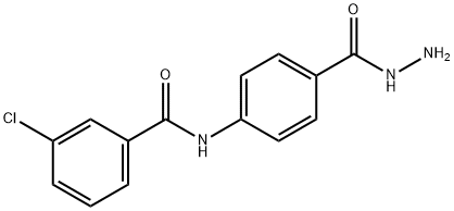 3-chloro-N-[4-(hydrazinocarbonyl)phenyl]benzamide Structure