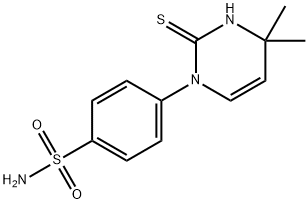 4-(2-巯基-4,4-二甲基嘧啶-1(4H)-基)苯磺酰胺, 1142213-13-5, 结构式