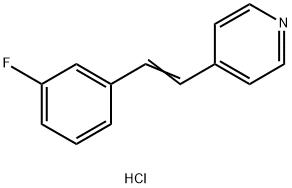 4-[(E)-2-(3-fluorophenyl)vinyl]pyridine hydrochloride Structure