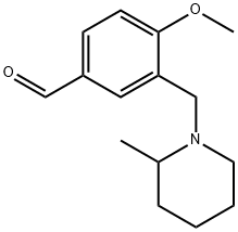 4-methoxy-3-[(2-methylpiperidin-1-yl)methyl]benzaldehyde Structure