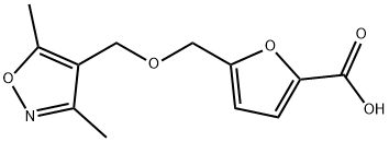 5-{[(3,5-dimethylisoxazol-4-yl)methoxy]methyl}-2-furoic acid Structure