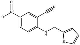 5-nitro-2-[(thien-2-ylmethyl)amino]benzonitrile Structure