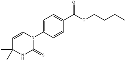 butyl 4-(2-mercapto-4,4-dimethylpyrimidin-1(4H)-yl)benzoate Structure