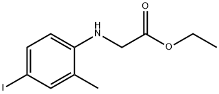 ethyl [(4-iodo-2-methylphenyl)amino]acetate Structure