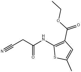 ethyl 2-[(cyanoacetyl)amino]-5-methylthiophene-3-carboxylate Structure