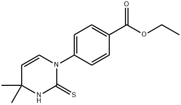ethyl 4-(2-mercapto-4,4-dimethylpyrimidin-1(4H)-yl)benzoate Structure