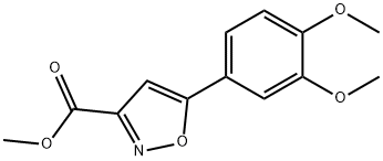 methyl 5-(3,4-dimethoxyphenyl)isoxazole-3-carboxylate Structure