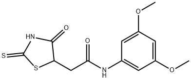 N-(3,5-DIMETHOXYPHENYL)-2-(2-MERCAPTO-4-OXO-4,5-DIHYDRO-1,3-THIAZOL-5-YL)ACETAMIDE, 1142206-64-1, 结构式