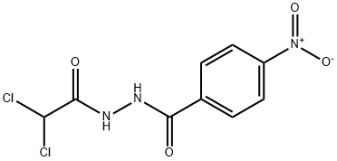 N'-(dichloroacetyl)-4-nitrobenzohydrazide Structure