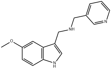 N-[(5-methoxy-1H-indol-3-yl)methyl]-N-(pyridin-3-ylmethyl)amine Structure