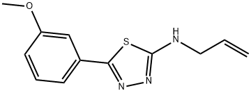 N-allyl-5-(3-methoxyphenyl)-1,3,4-thiadiazol-2-amine Struktur